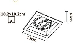 Точечный встраиваемый светильник Arte Lamp