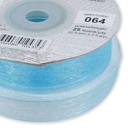 Лента капроновая 3 мм, цв.064 св.голуб.