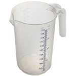Полупрозрачный мерный кувшин (объем 1 л.) (Цвет: прозрачный)