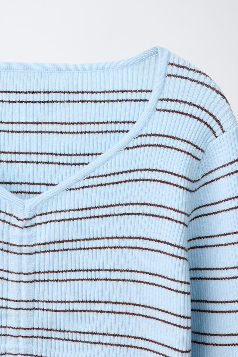 ZARA СВИТЕР В РУБЧИК СО СБОРКАМИ, ПОЛОСКИ