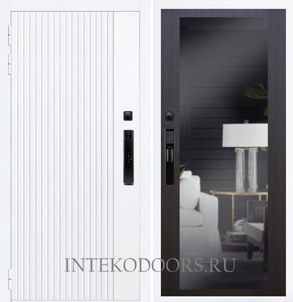 Вертикаль Белая F55 с зеркалом