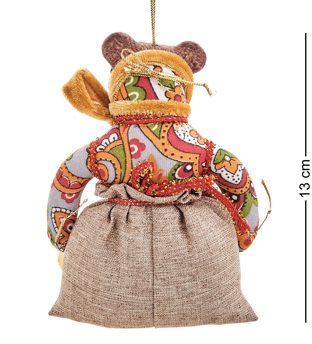 RK-874/7 Кукла подвесная «Медведь с грибами»