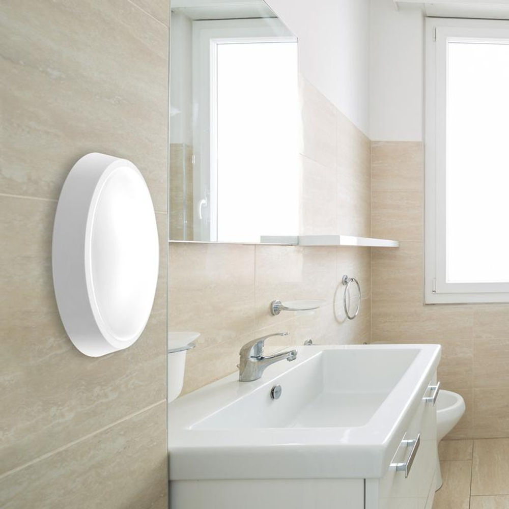 Светильник светодиодный "Банник" PBH-PC-OA 8Вт 4000К IP65 ЖКХ ДБП пылевлагозащ. бел. JazzWay 1024565