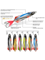 Блесна колебалка приманка для рыбалки ГЛЮК 17,0 г