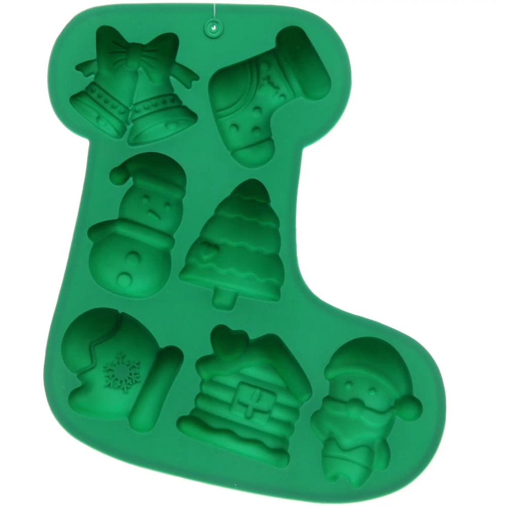 Форма силиконовая «Новогодний носок» 18,5*23*2,5см