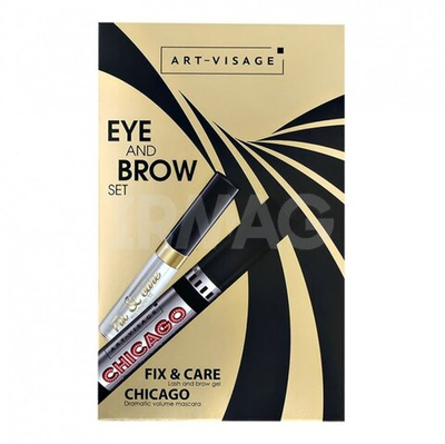 ART-VISAGE CHICAGO набор: тушь для ресниц и гель бровей