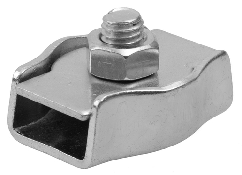 Зажим троса одинарный, 4мм, 100 шт, оцинкованный, ЗУБР