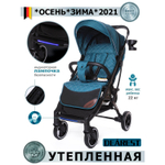 Прогулочная коляска DEAREST 819 New 2021/Бирюзовый (чёрная рама)