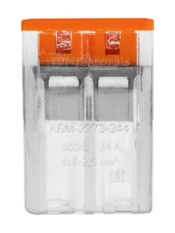 Строительно-монтажная клемма КБМ-2273-244 (2,5мм2) с пастой TDM (5шт)