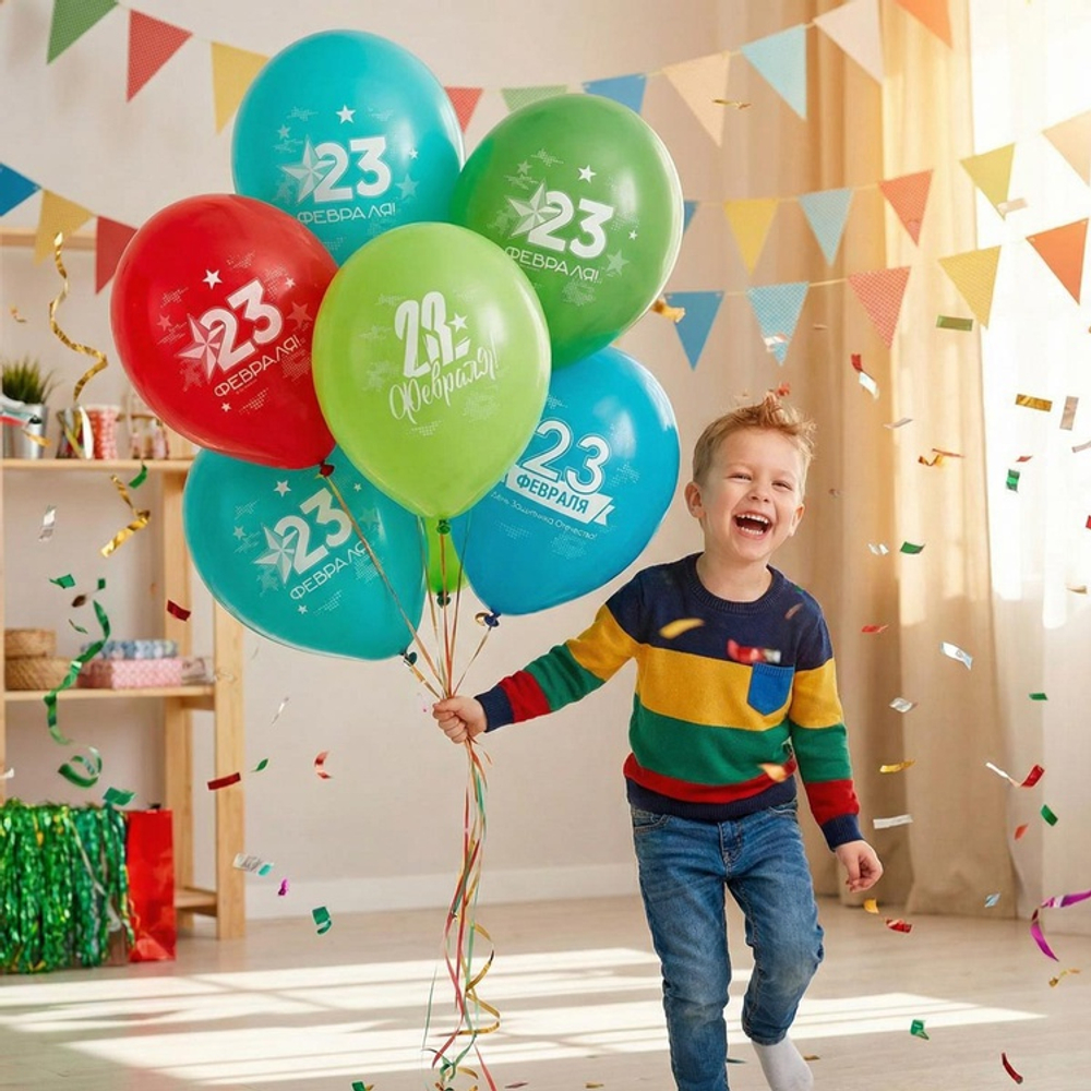 Латексный шар «23 Февраля», 36 см