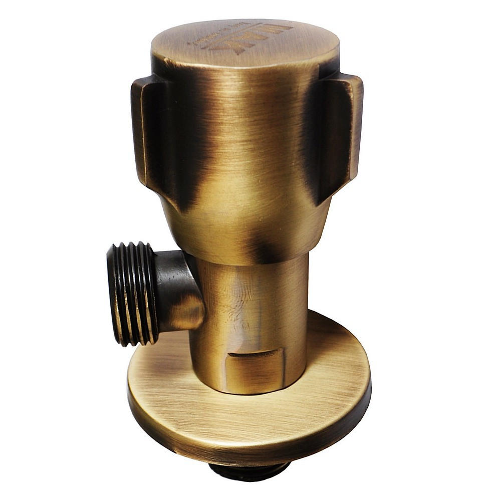 Кран угловой 1/2"*1/2" БРОНЗА 117