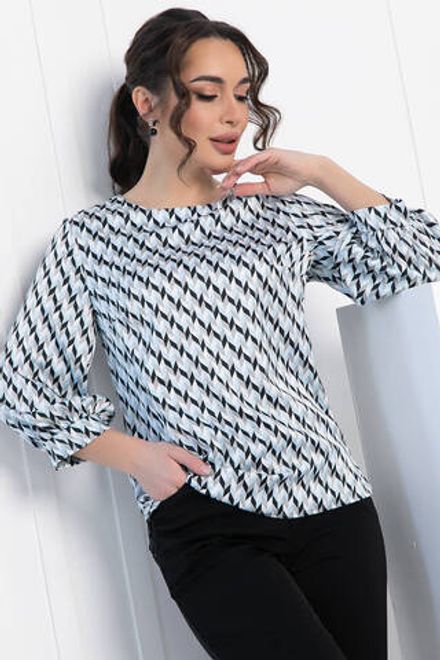 Блуза Мечта сезона (серо-голубая) Б12909-16М LT Collection