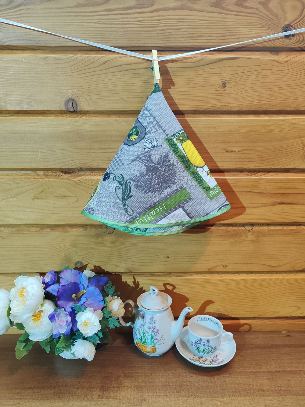 Полотенце кухонное, круглое, 2 шт, вафельное полотно