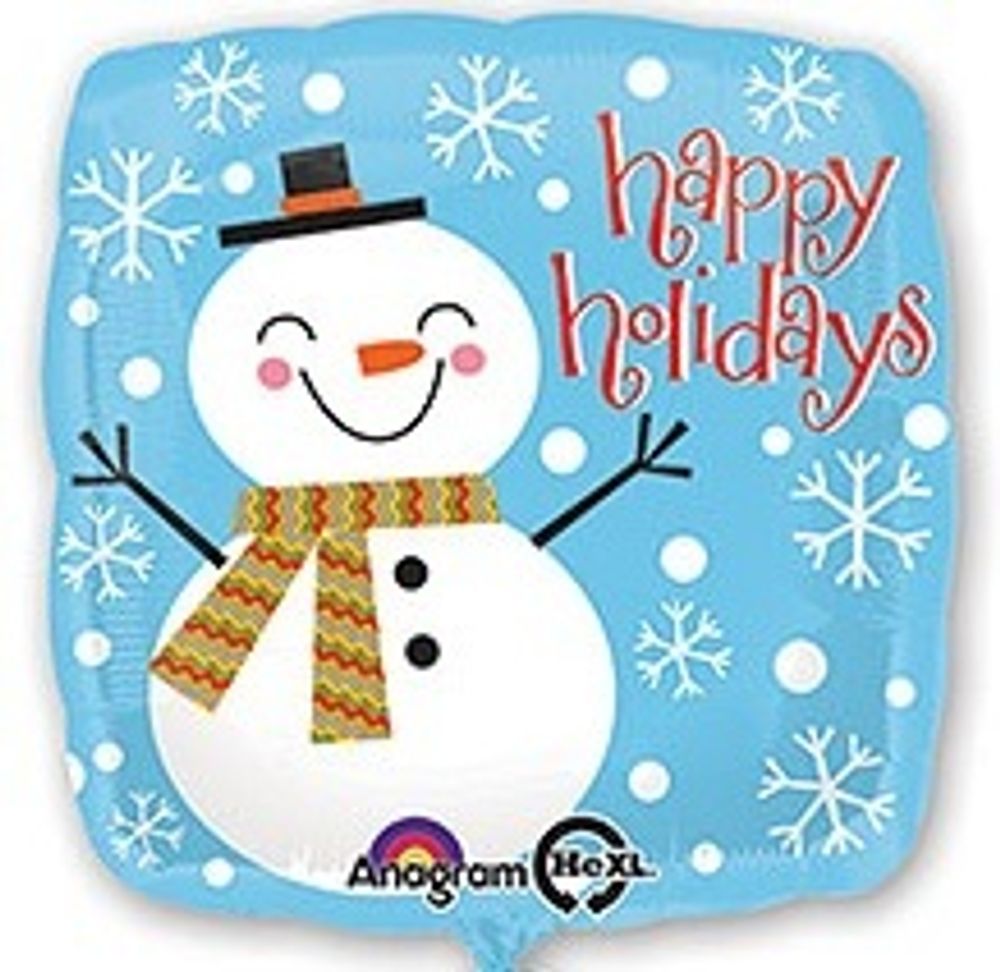 Квадрат &quot;Снеговик Happy Holidays&quot;