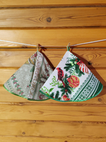 Полотенце кухонное, круглое, 2 шт, вафельное полотно