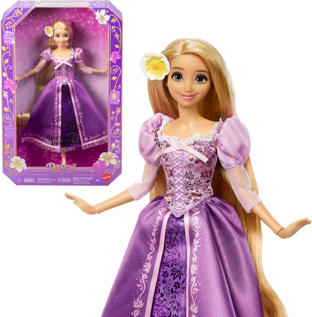 Кукла Mattel Disney Princess Rapunzel Sparkling Рапунцель