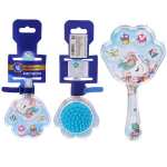 Расческа массажная детская «ФРАТТИ БУМ», единорожек Марли, форма лапка, 16*8см (блистер Ультрамарин)