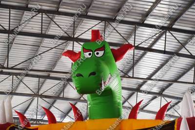 Батут-горка "Дракон 2", 11*6*9 м