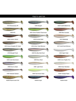 Приманка силиконовая Keitech Easy Shiner 4" PAL #01 Chartreuse Red Flake, 3 упаковки по 7 штук