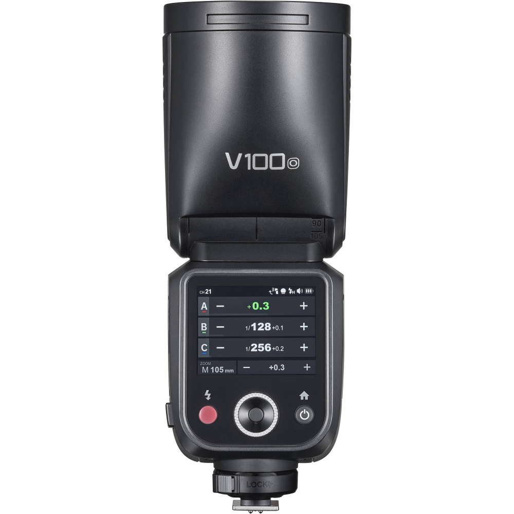 Вспышка накамерная Godox V100O TTL с круглой головкой для Olympus/Panasonic