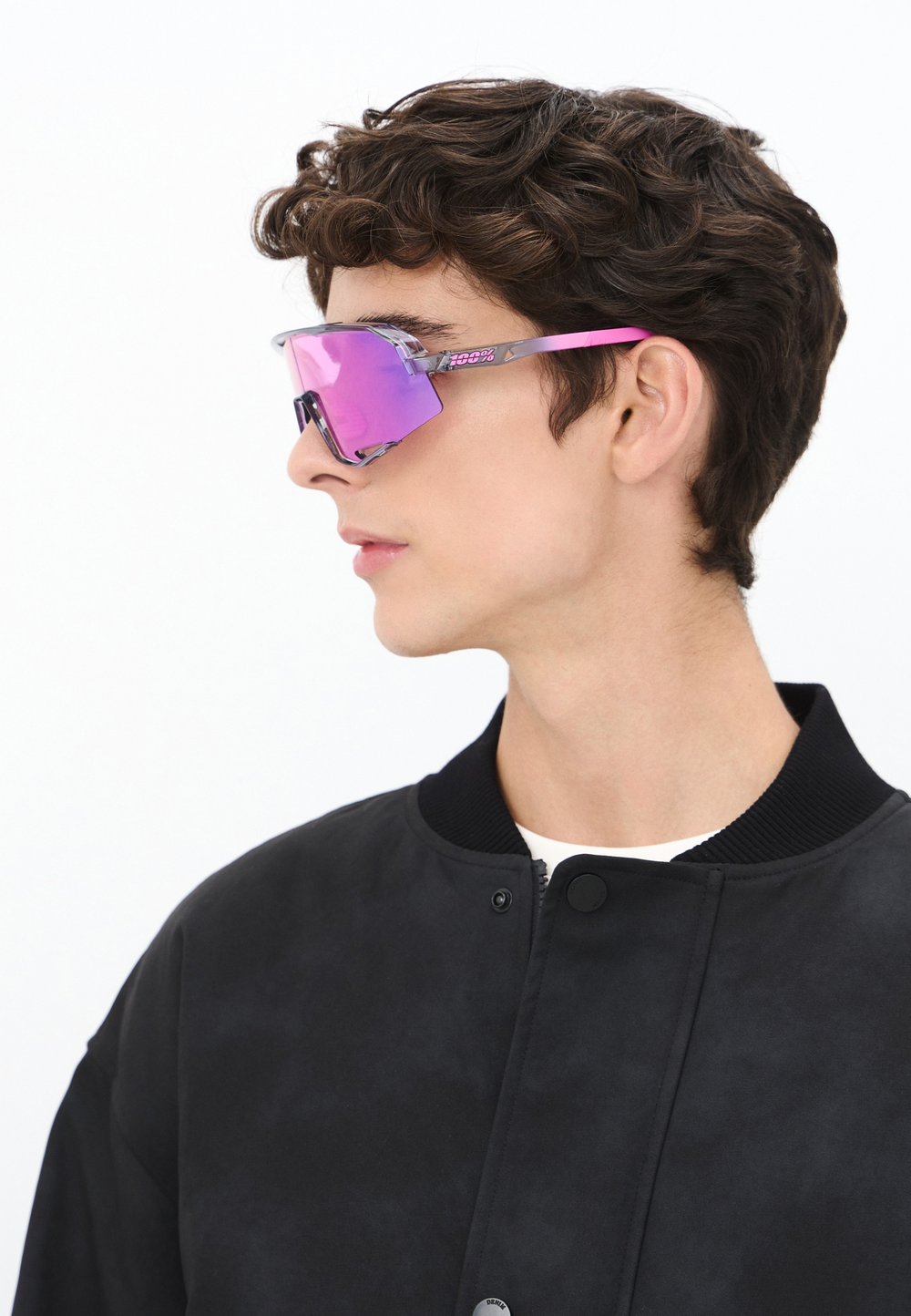 Спортивные очки с диоптриями 100% SLENDALE Tokyo Night - Purple Mirror Lens
