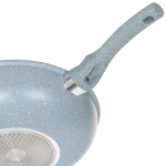 Сковорода-вок алюминий, 30 см, антиприг, Daniks, Олимп, сер, WOK309-DB-IND, индукц