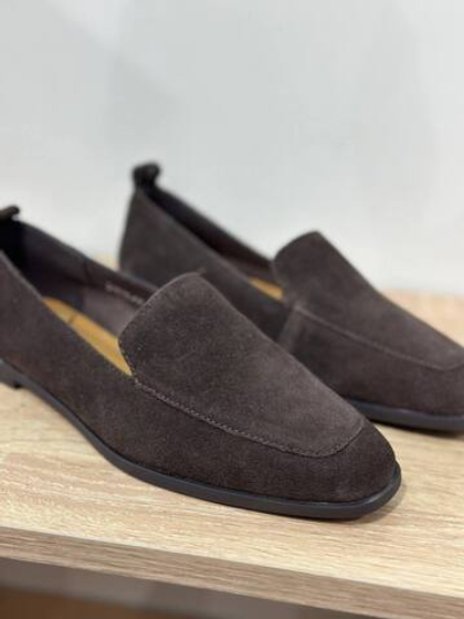 Лоферы из натуральной замши