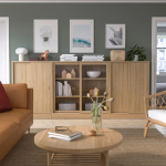 Комбинация с раздвижными дверями - IKEA TONSTAD/ТОНСТАД ИКЕА, 284х37х120 см, светло-коричневый