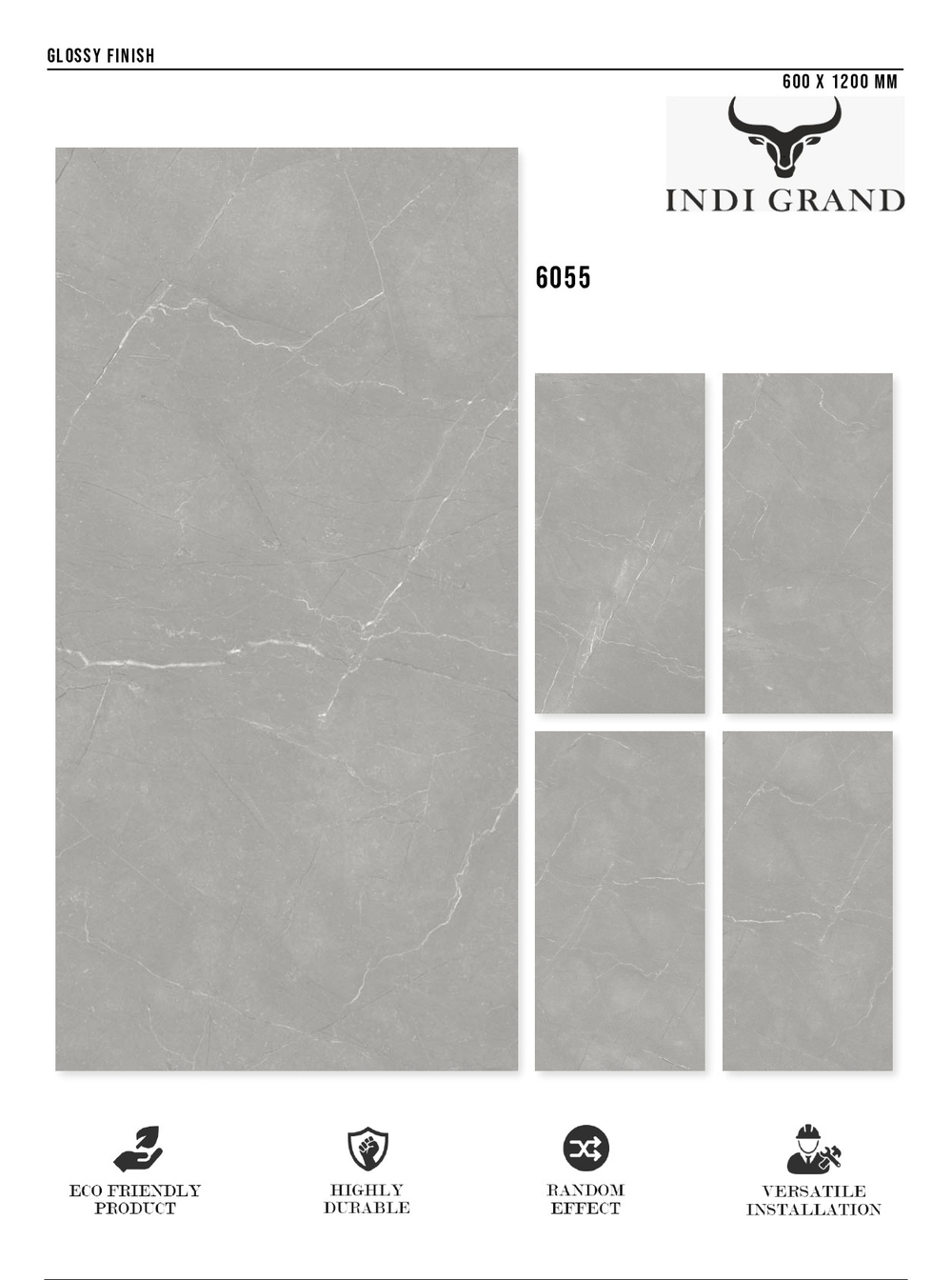 Керамогранит glossy №1 60х120, 6055