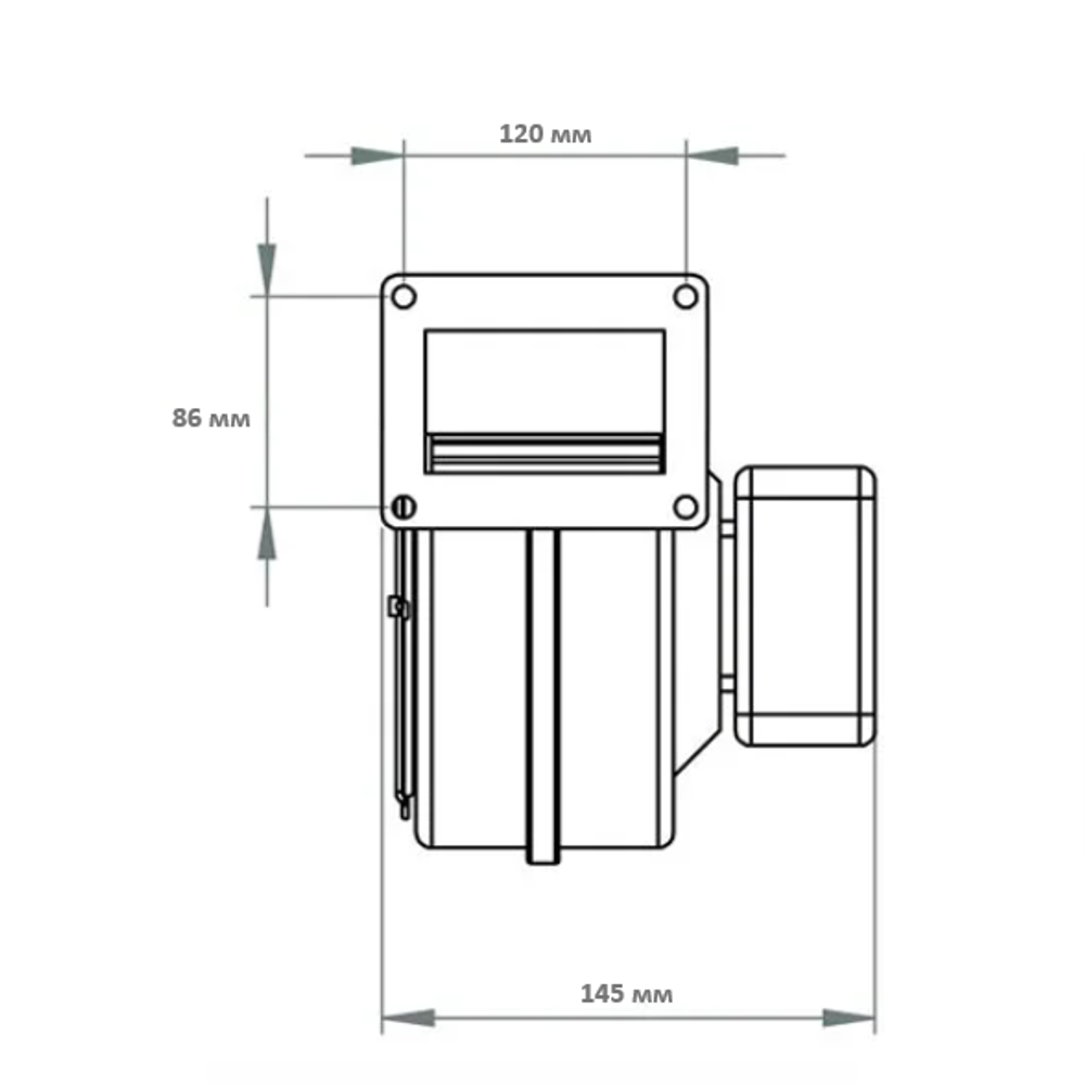 Вентилятор наддува VSK 140 (аналог WPA 140) нагнетательный для котлов до 130 кВт