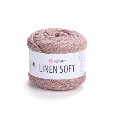 Пряжа YarnArt Linen soft, Пудра