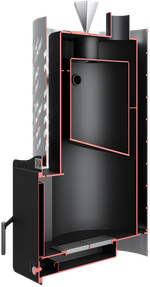 Банная печь ЛЮБАВА без выносной топки