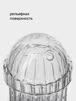 Стакан 450 мл, 9.8×19 см, с трубочкой, стекло, прозрачный