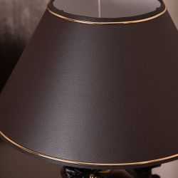 Настольная лампа с бюро Лошадь императора Бронза с абажуром 38 Мокко