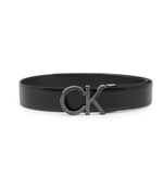 Кожаный ремень ADJ/REV CK METAL DIAGONAL 35MM Calvin Klein - черный(K50K510928)