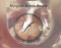 Медовые цветные линзы с окантовкой для темных и светлых глаз / Marquise Sisteyn Brown ( аналог elegance brown ) / на 12 месяцев