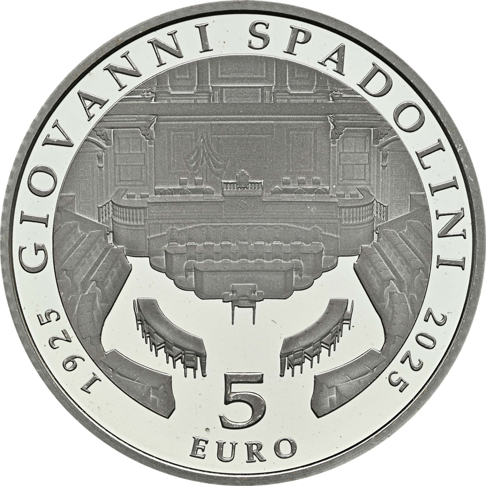 ИТАЛИЯ, 2025, 5 ЕВРО [СЕРЕБРО]