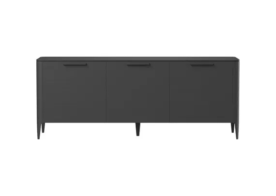 Тумба Type oak 3 двери ширина 180 см (черный)