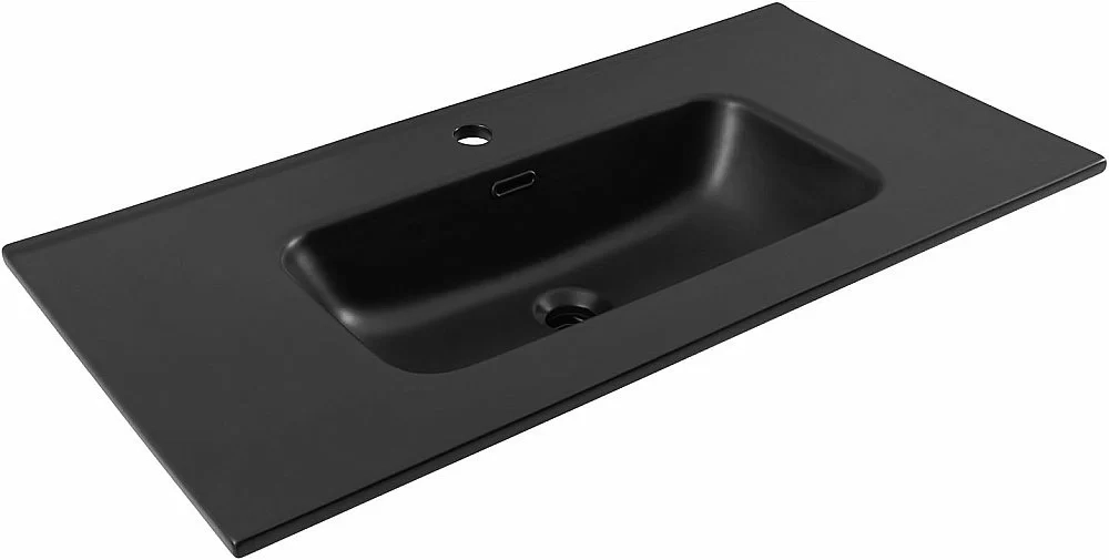 Тумба с раковиной Aquanet Вега 90 344124+329256 белая глянцевая