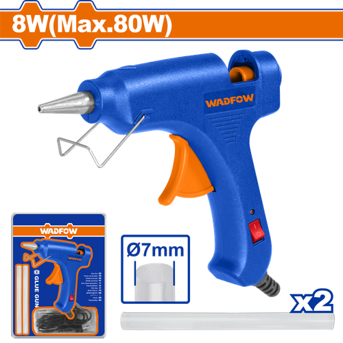 Термоклеевой пистолет 8 Вт (10/40) WADFOW WGL1603