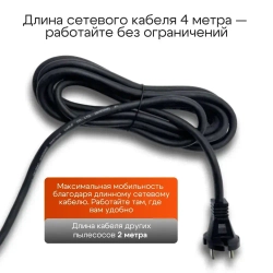 Строительный пылесос, промышленный, электрический Hitman( 1600 Вт, 30 литров,сухая/влажная уборка )