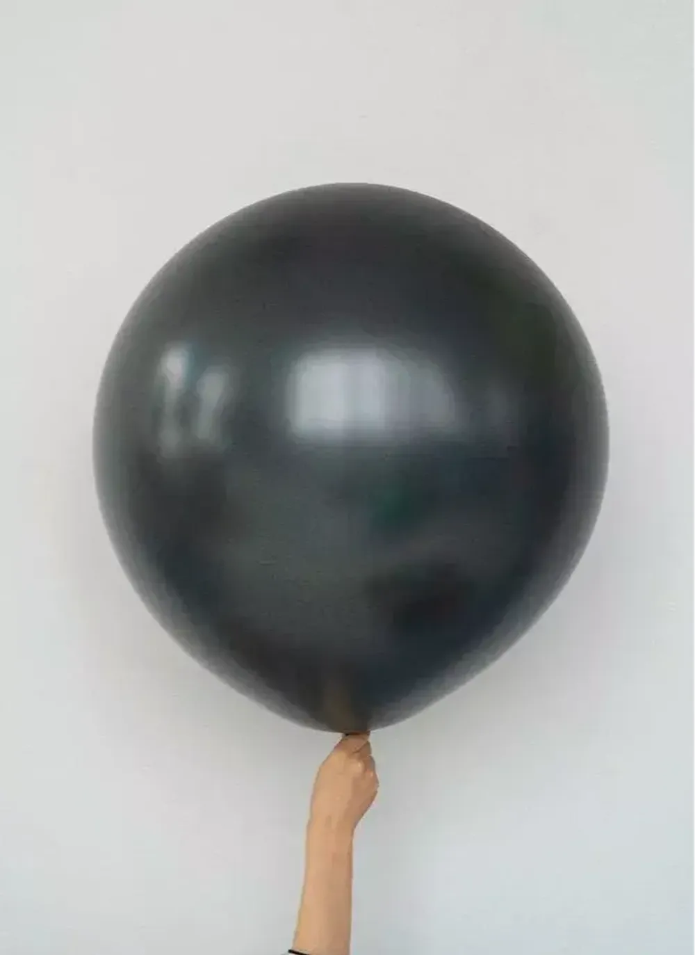 S шар гигант 24"/60 см металл графит (БГ-90) 