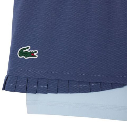 Женские Шорты теннисные Lacoste Ultra Dry Lined Tennis - небесный