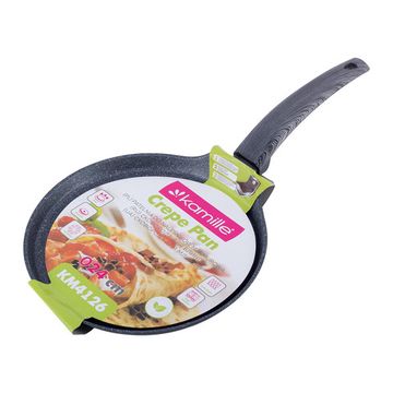 Сковорода блинная 24 см. из кованного алюминия Kamille КМ-4126 с мраморным покрытием