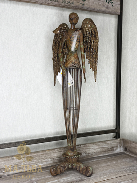 Фигура для декора "Античный Ангел" металлическая от Clayre & Eef 17x15x54 см