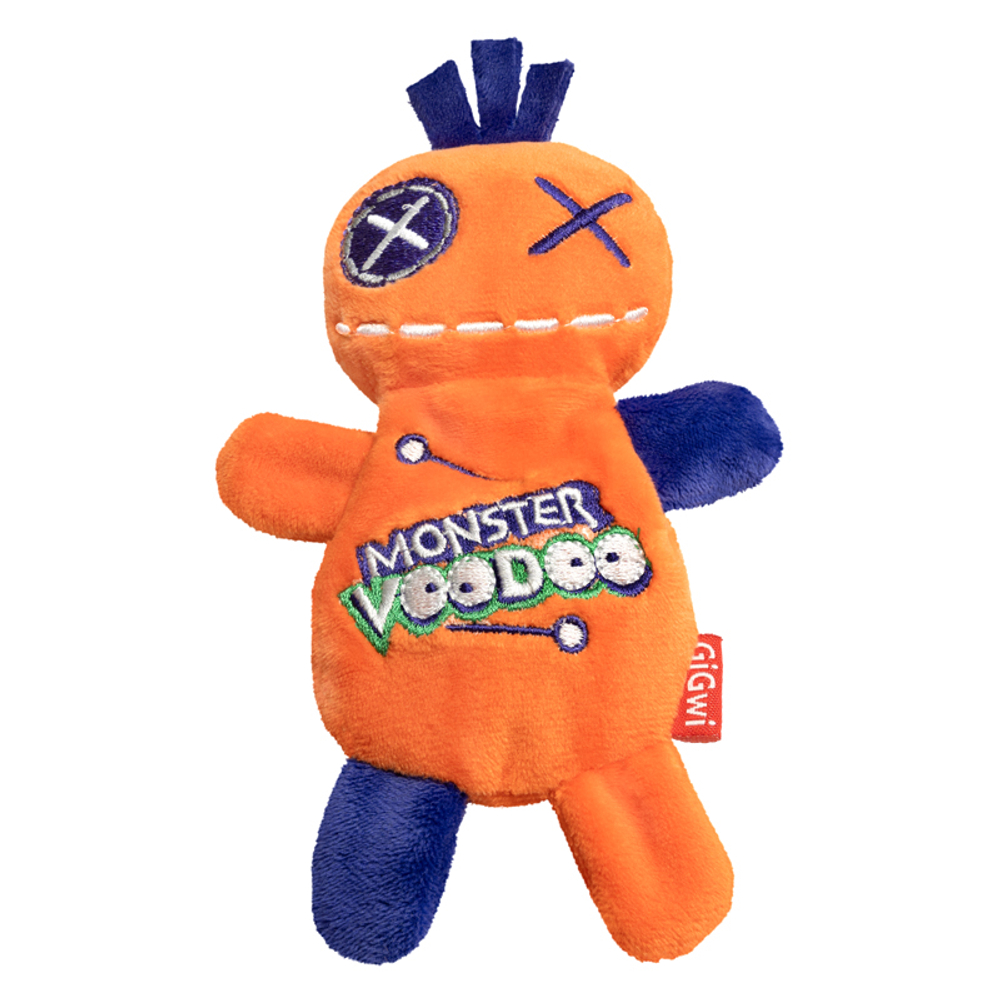 ГиГви MONSTER VOODOO Игрушка д/собак Кукла Вуду оранжевая 17,5 см