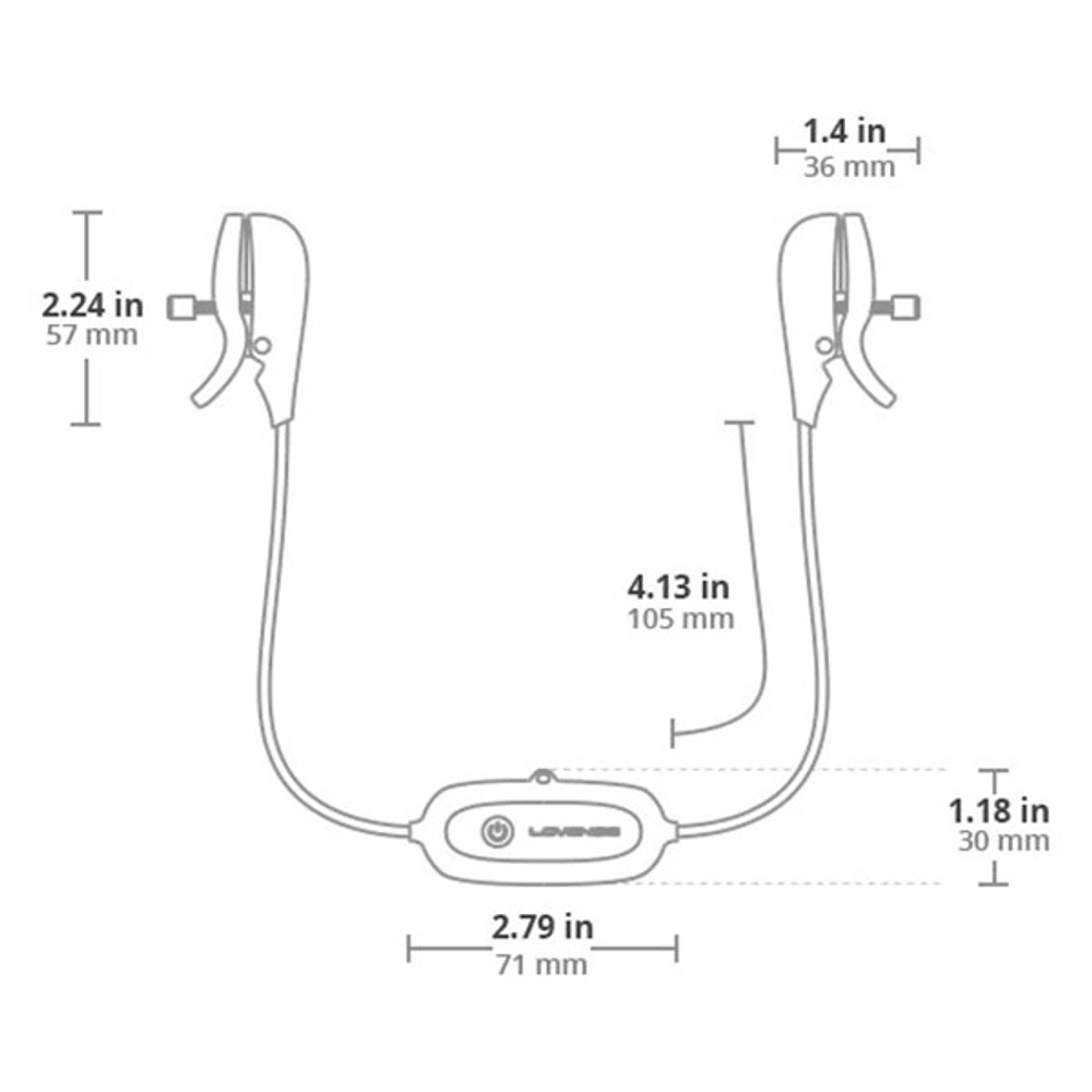 Розовый вибромассажер для сосков с управлением через приложение Lovense Gemini App Controlled Vibrating Nipple Clamps Clit Clamps LE-27