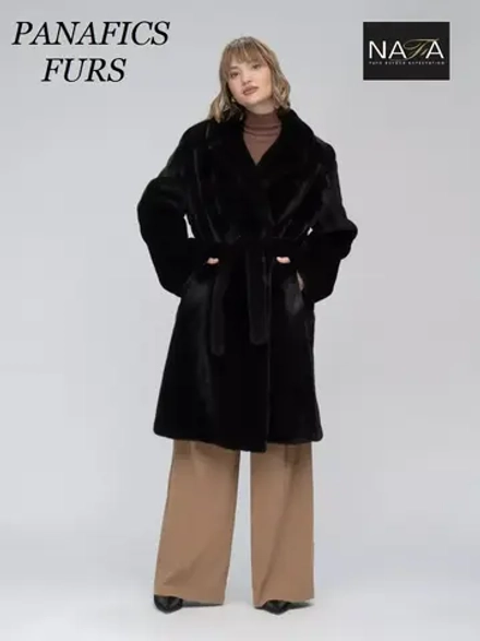 Шуба норковая натуральная Длина 110 см