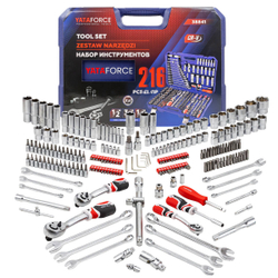 Набор инструментов 216пр. 1/4'', 3/8'', 1/2''(6гр.)(4-32мм) YATAFORCE YF-38841