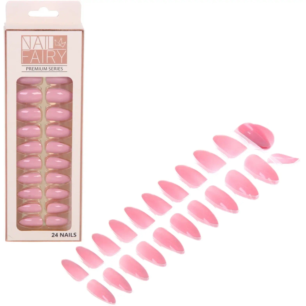 Ногти накладные на клеевых пластинах 24шт «ТЫПРЕКРАСНА!», цвет телесный, длина 2.3см